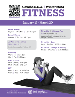 Winter 2023 Fitness Schedule