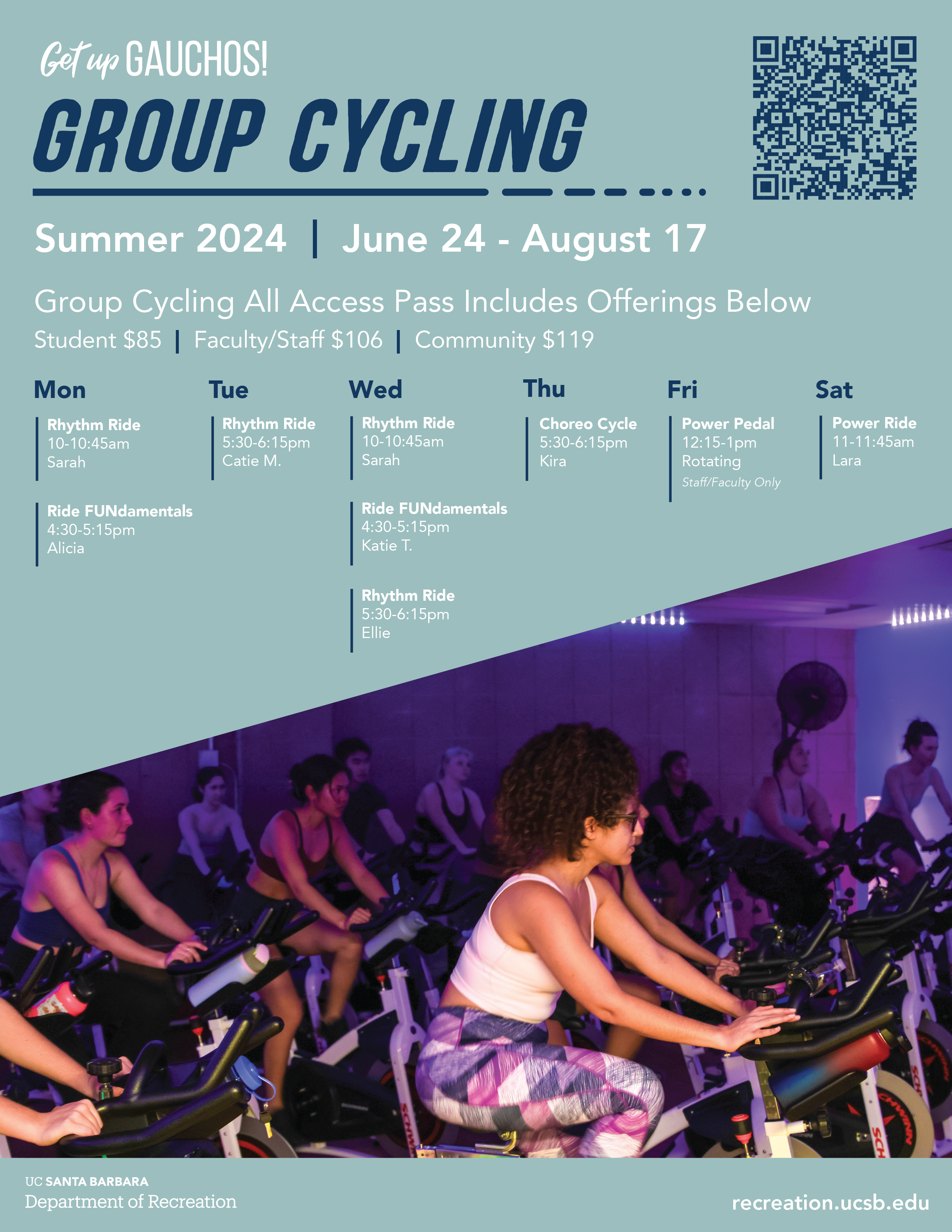 M24 Group Cycling Schedule