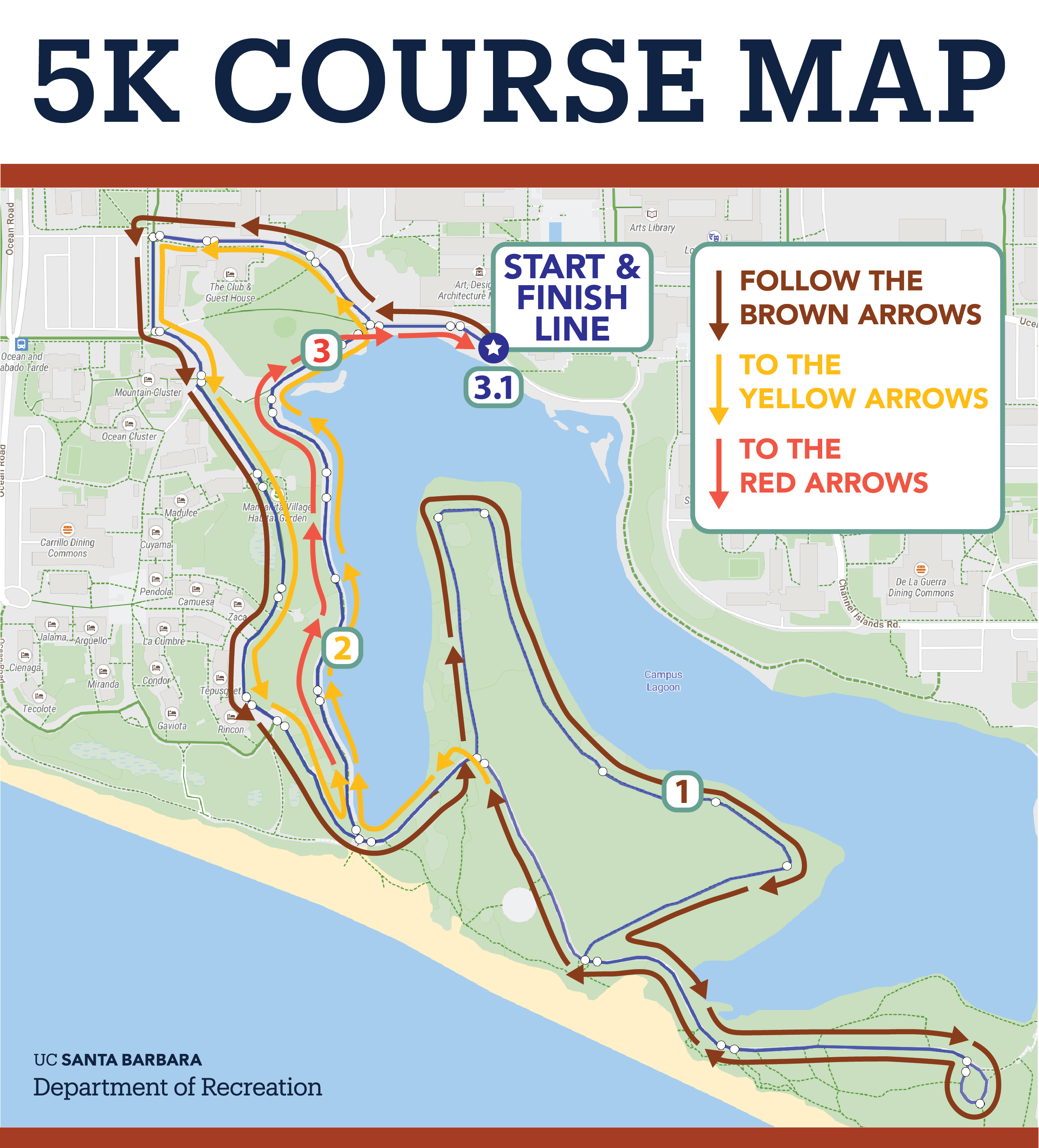 Turkey Trot 5K Course Map