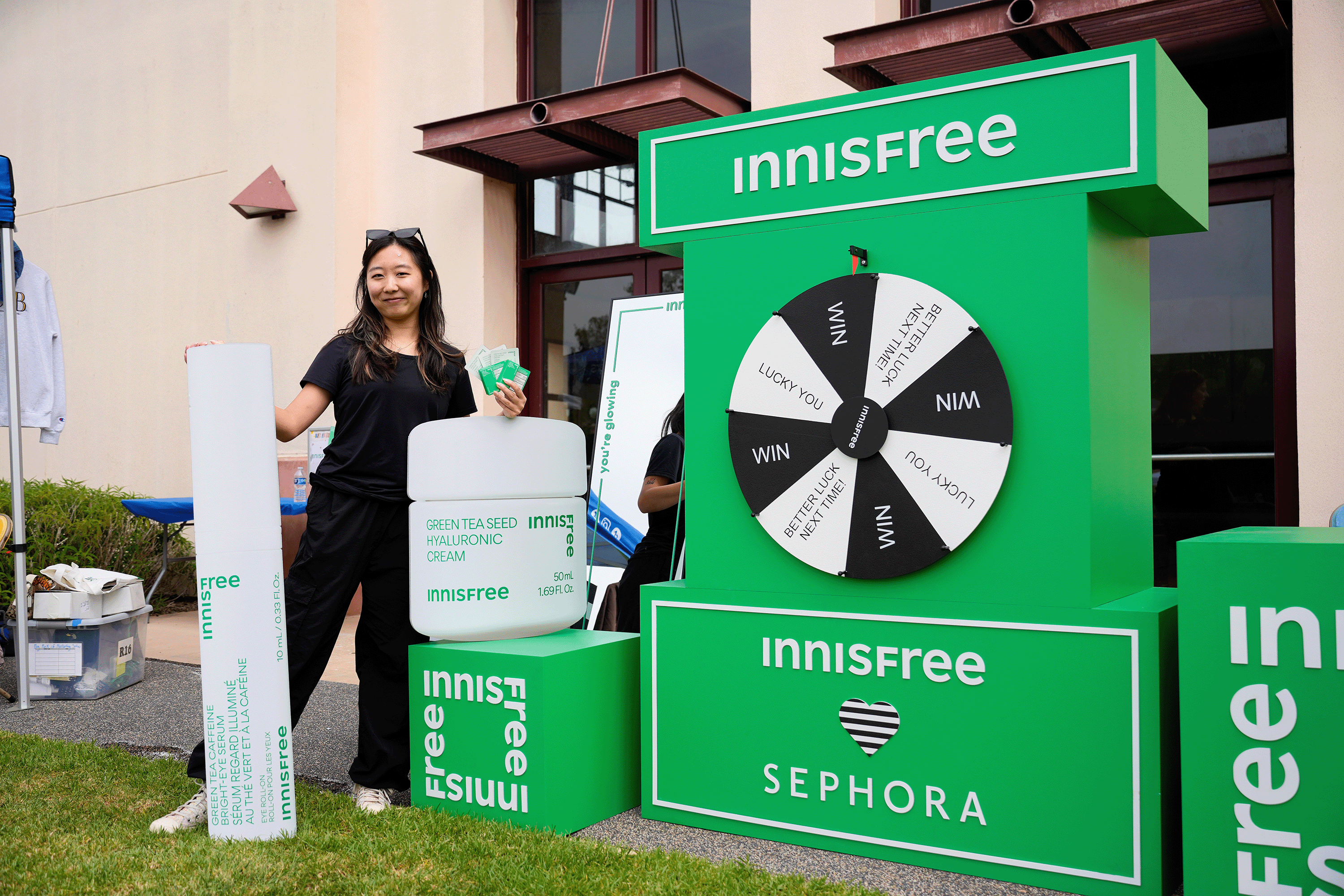 Innisfree booth at Rec Fest.