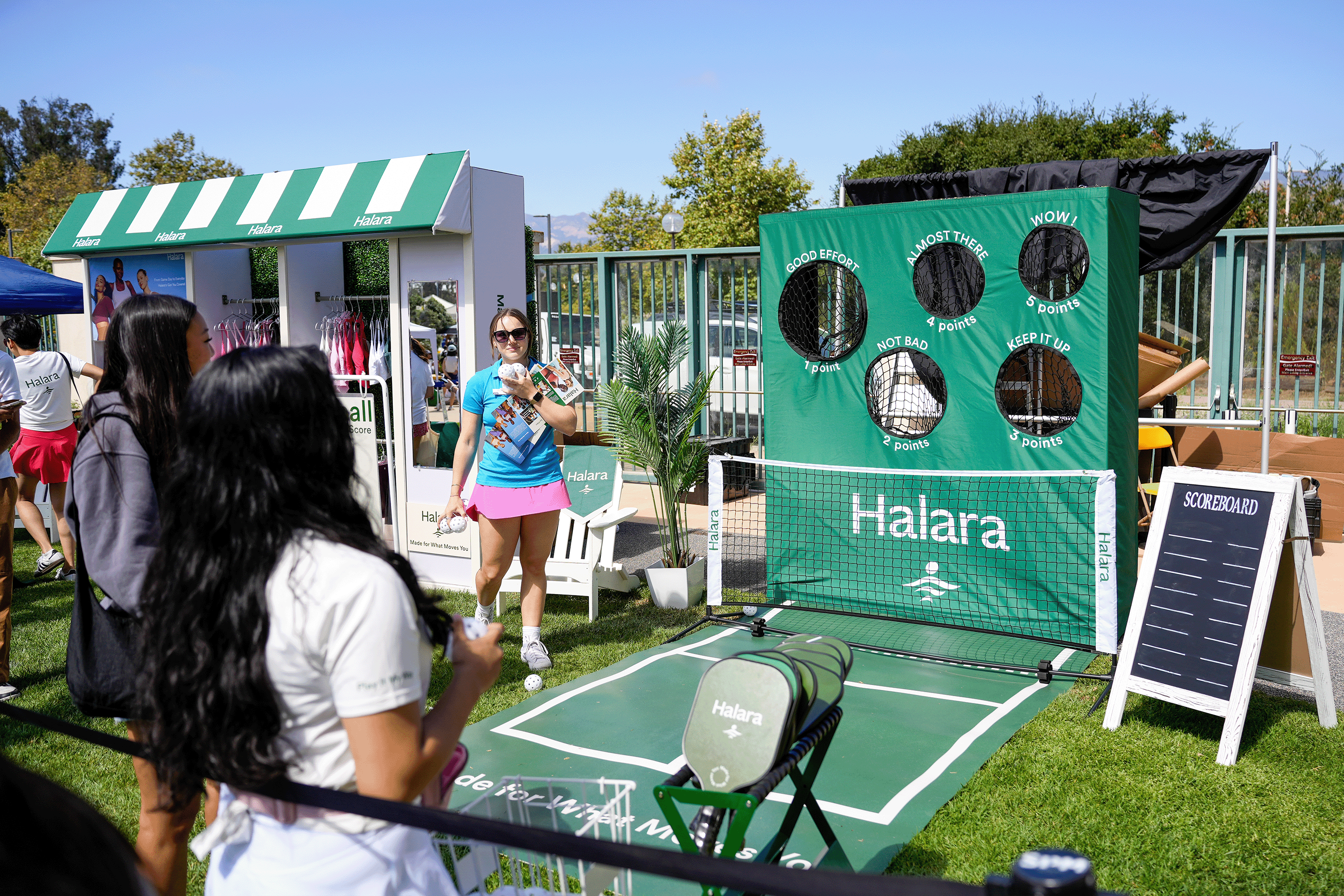 Halara booth at Rec Fest