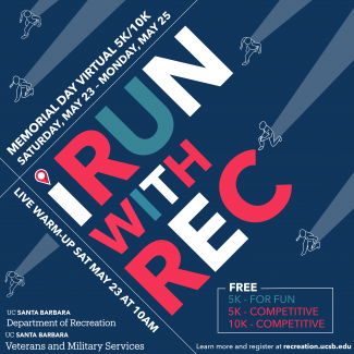 iRun with Rec Memorial Day 5k/10k Virtual walk/run