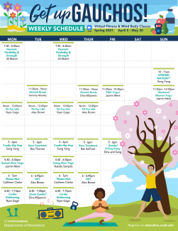 Get Up Gauchos Weekly Schedule