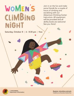 Women's Climbing Night October 8