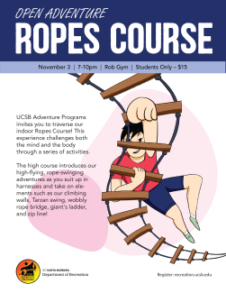Open Ropes Course November 3