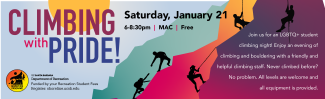 Climbing with Pride January 21 at 6pm